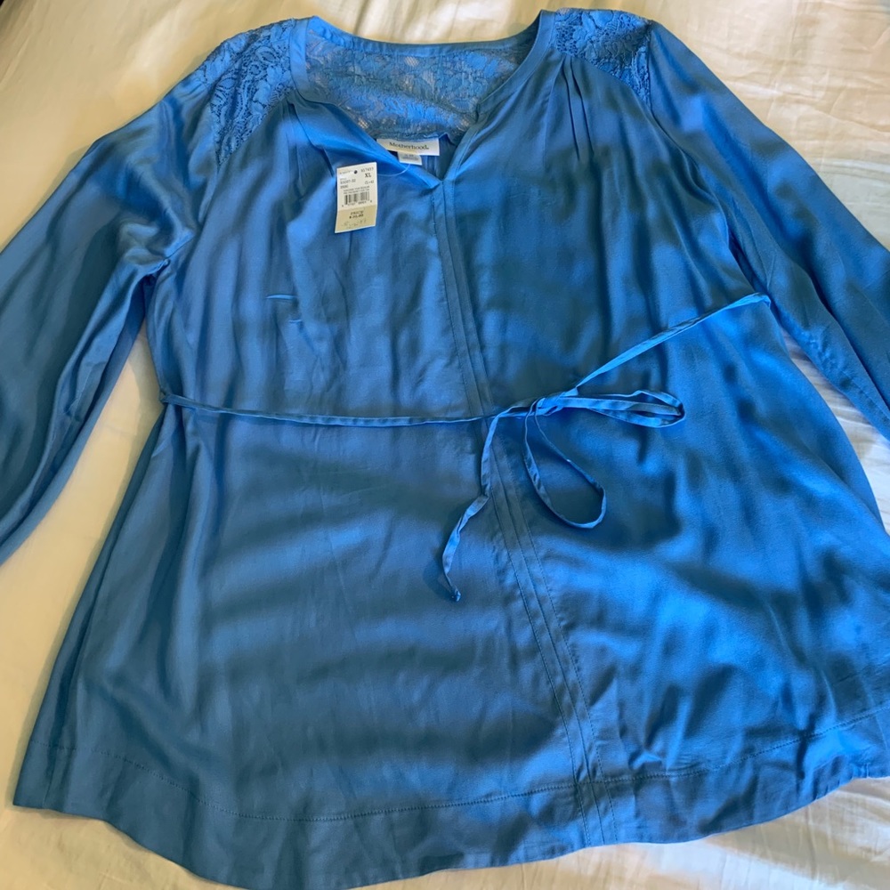 NEW Pretty Blue Top - Motherhood Maternity.